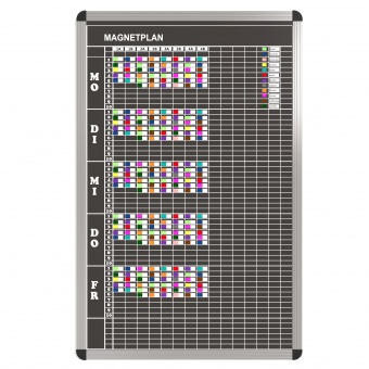 Klassen-Plantafel, 10 Stunden Mo-Fr, für 15 Klassen, 103x77 cm, Klassen-Plantafel, 10 Stunden Mo-Fr, für 15 Klassen, 103x77 cm,